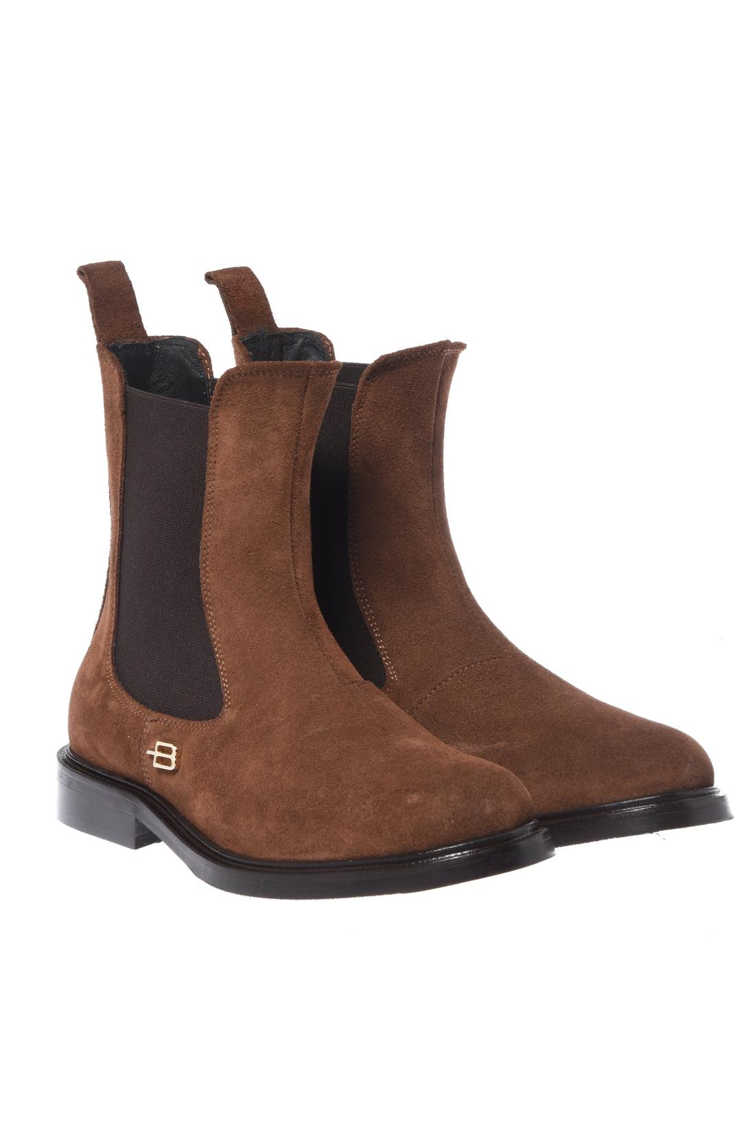 Baldinini-Brown suede leather ankle boots-Stiefel & Stiefeletten-Black-Deal-Outlet-by-ARCHIVIST