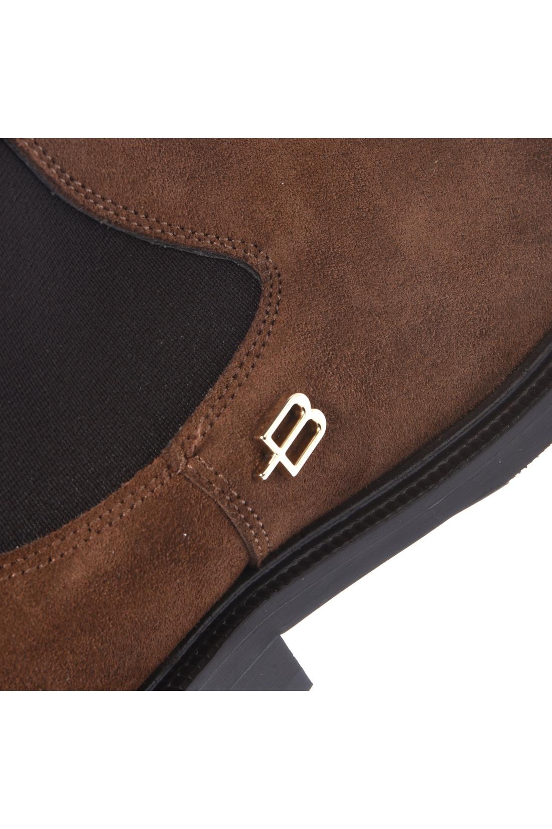 Baldinini-Brown suede leather ankle boots-Stiefel & Stiefeletten-Black-Deal-Outlet-by-ARCHIVIST