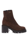 Baldinini-Dark brown suede leather ankle boots-Stiefel & Stiefeletten-Black-Deal-Outlet-by-ARCHIVIST
