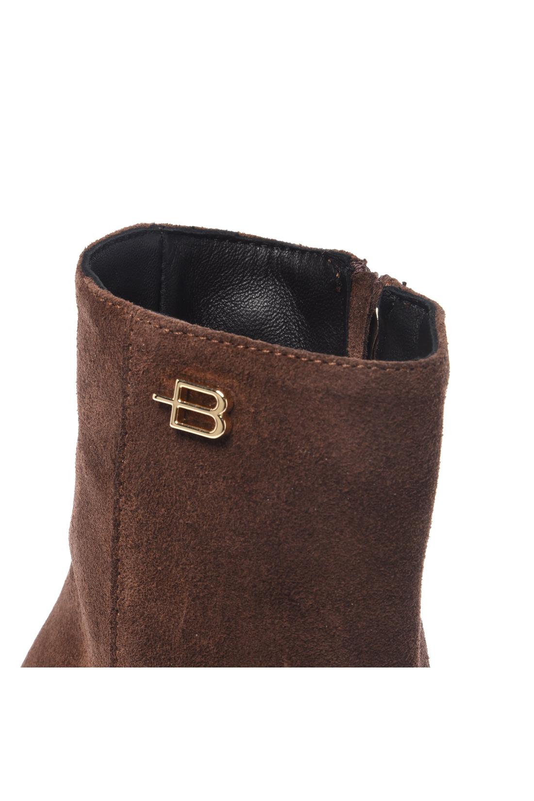 Baldinini-Dark brown suede leather ankle boots-Stiefel & Stiefeletten-Black-Deal-Outlet-by-ARCHIVIST