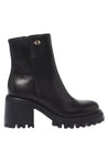 Baldinini-Black leather ankle boots-Stiefel & Stiefeletten-Black-Deal-Outlet-by-ARCHIVIST