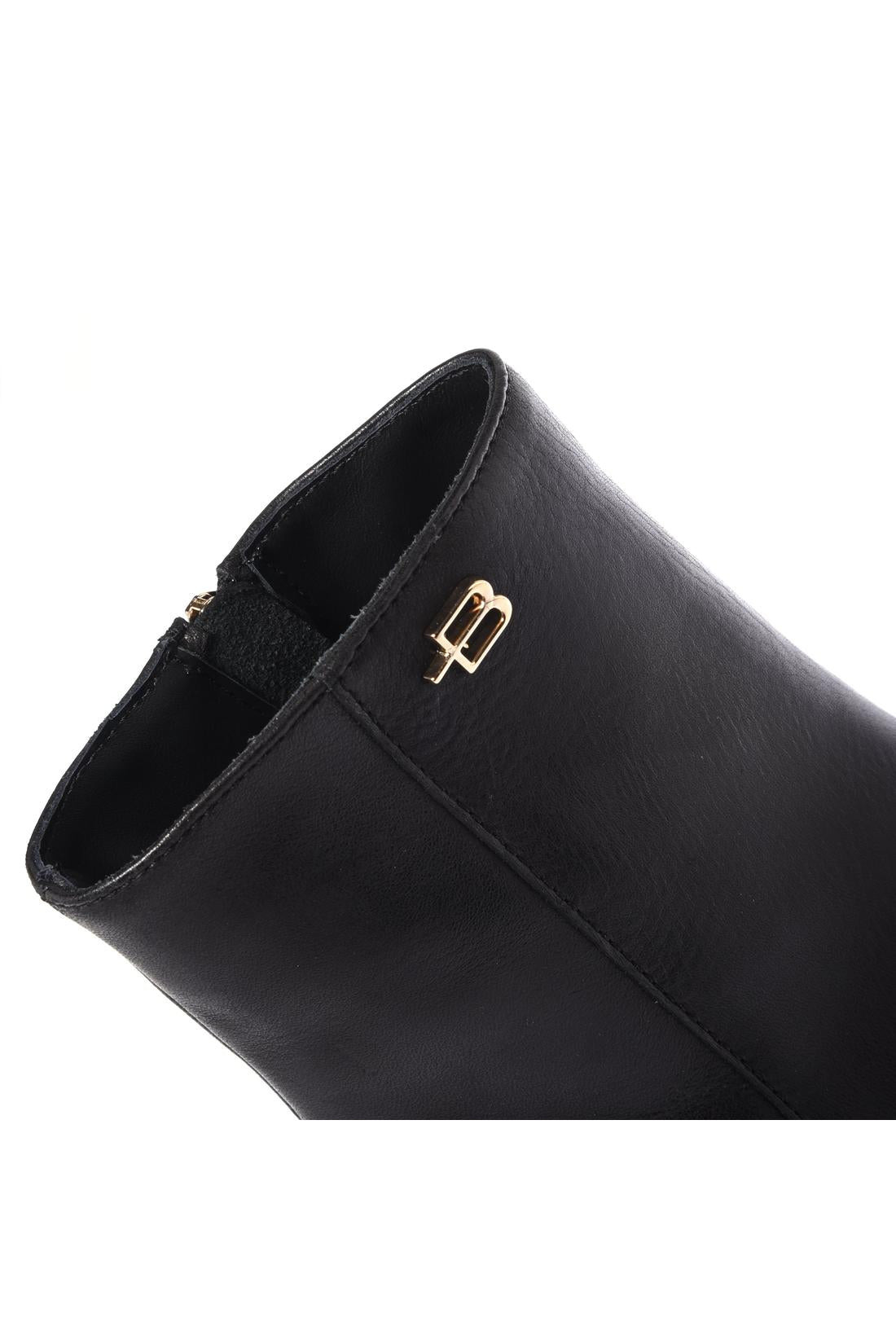 Baldinini-Black leather ankle boots-Stiefel & Stiefeletten-Black-Deal-Outlet-by-ARCHIVIST