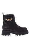 Baldinini-Black leather ankle boots-Stiefel & Stiefeletten-Black-Deal-Outlet-by-ARCHIVIST