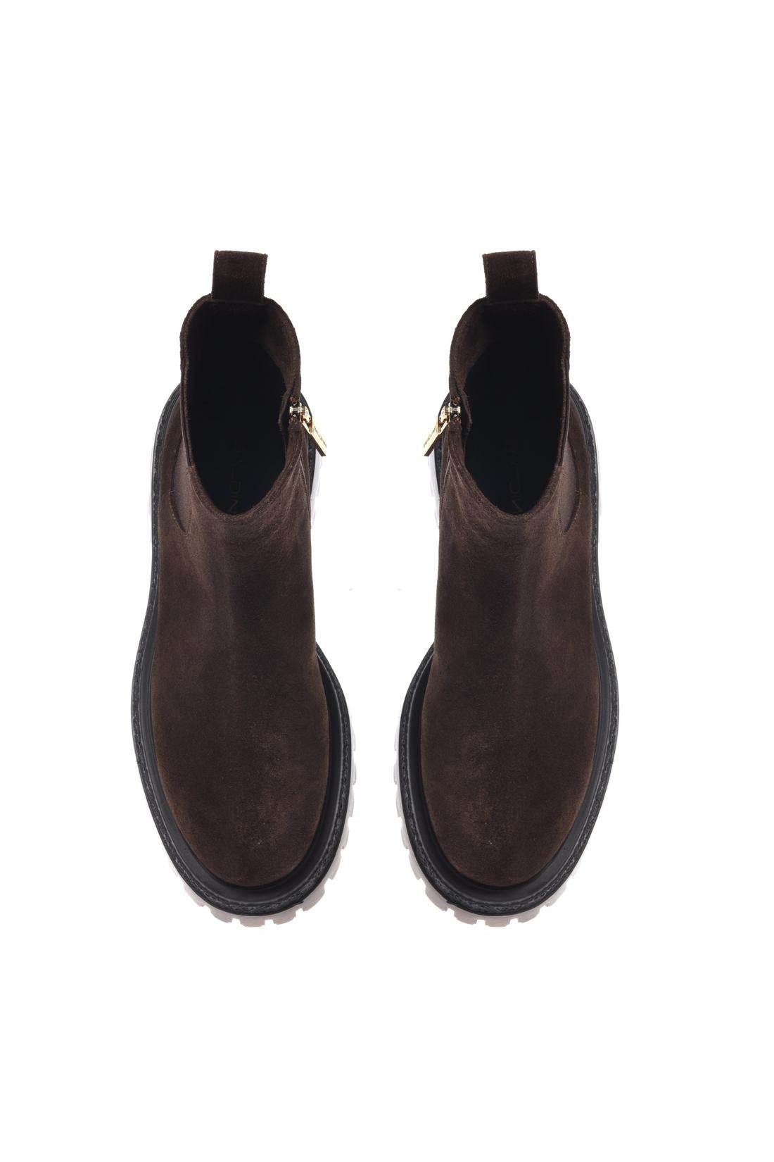 Baldinini-Dark brown suede ankle boots﻿-Stiefel & Stiefeletten-Black-Deal-Outlet-by-ARCHIVIST