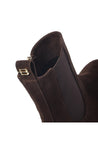 Baldinini-Dark brown suede ankle boots﻿-Stiefel & Stiefeletten-Black-Deal-Outlet-by-ARCHIVIST
