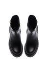 Baldinini-Black leather ankle boots-Stiefel & Stiefeletten-Black-Deal-Outlet-by-ARCHIVIST