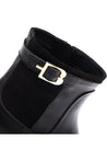 Baldinini-Black leather ankle boots-Stiefel & Stiefeletten-Black-Deal-Outlet-by-ARCHIVIST