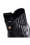 Baldinini-Black leather cowboy ankle boots-Stiefel & Stiefeletten-Black-Deal-Outlet-by-ARCHIVIST