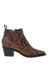 Baldinini-Brown snake print ankle boots-Stiefel & Stiefeletten-Black-Deal-Outlet-by-ARCHIVIST