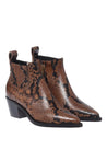 Baldinini-Brown snake print ankle boots-Stiefel & Stiefeletten-Black-Deal-Outlet-by-ARCHIVIST
