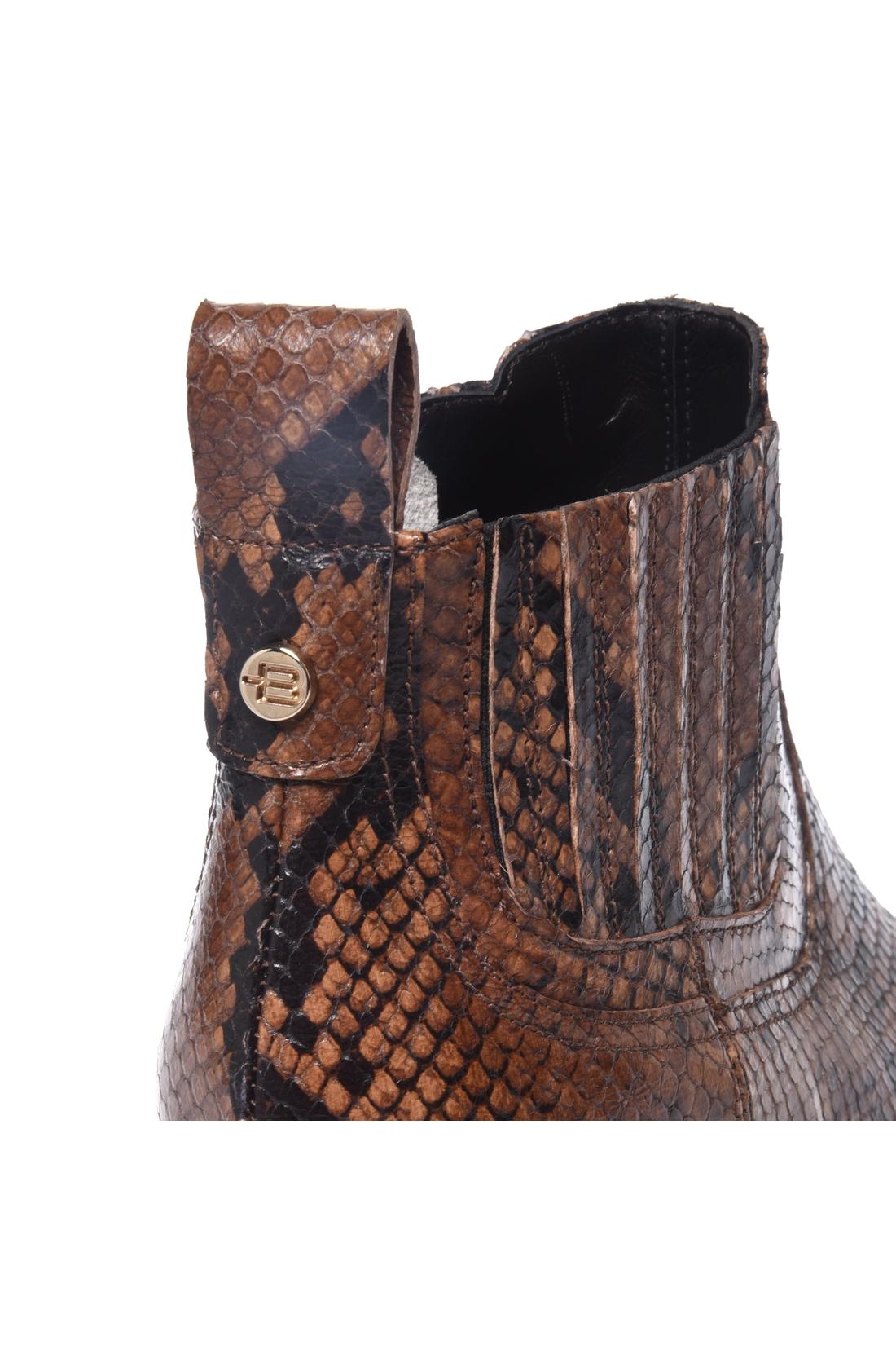 Baldinini-Brown snake print ankle boots-Stiefel & Stiefeletten-Black-Deal-Outlet-by-ARCHIVIST