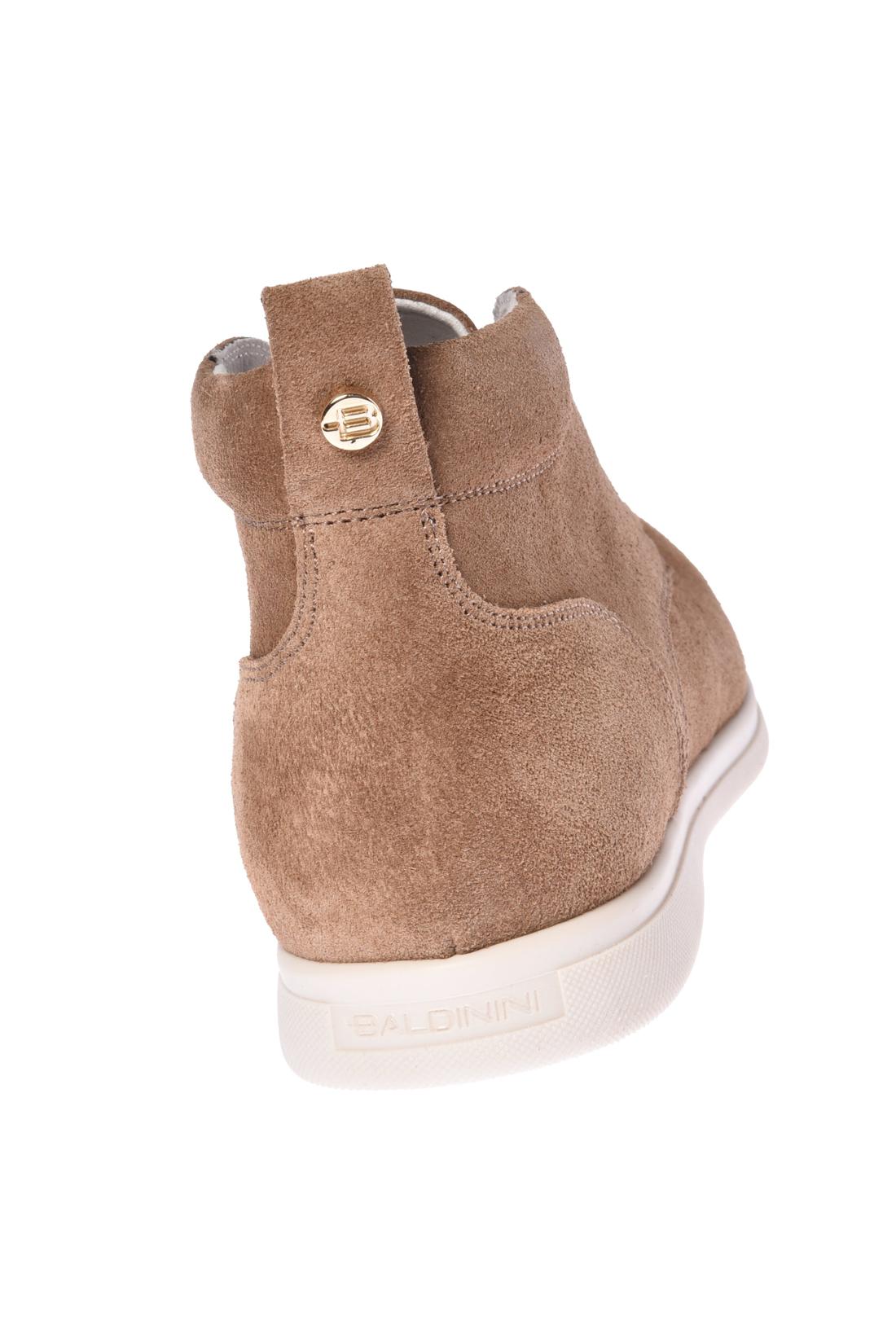 Beige suede ankle boot