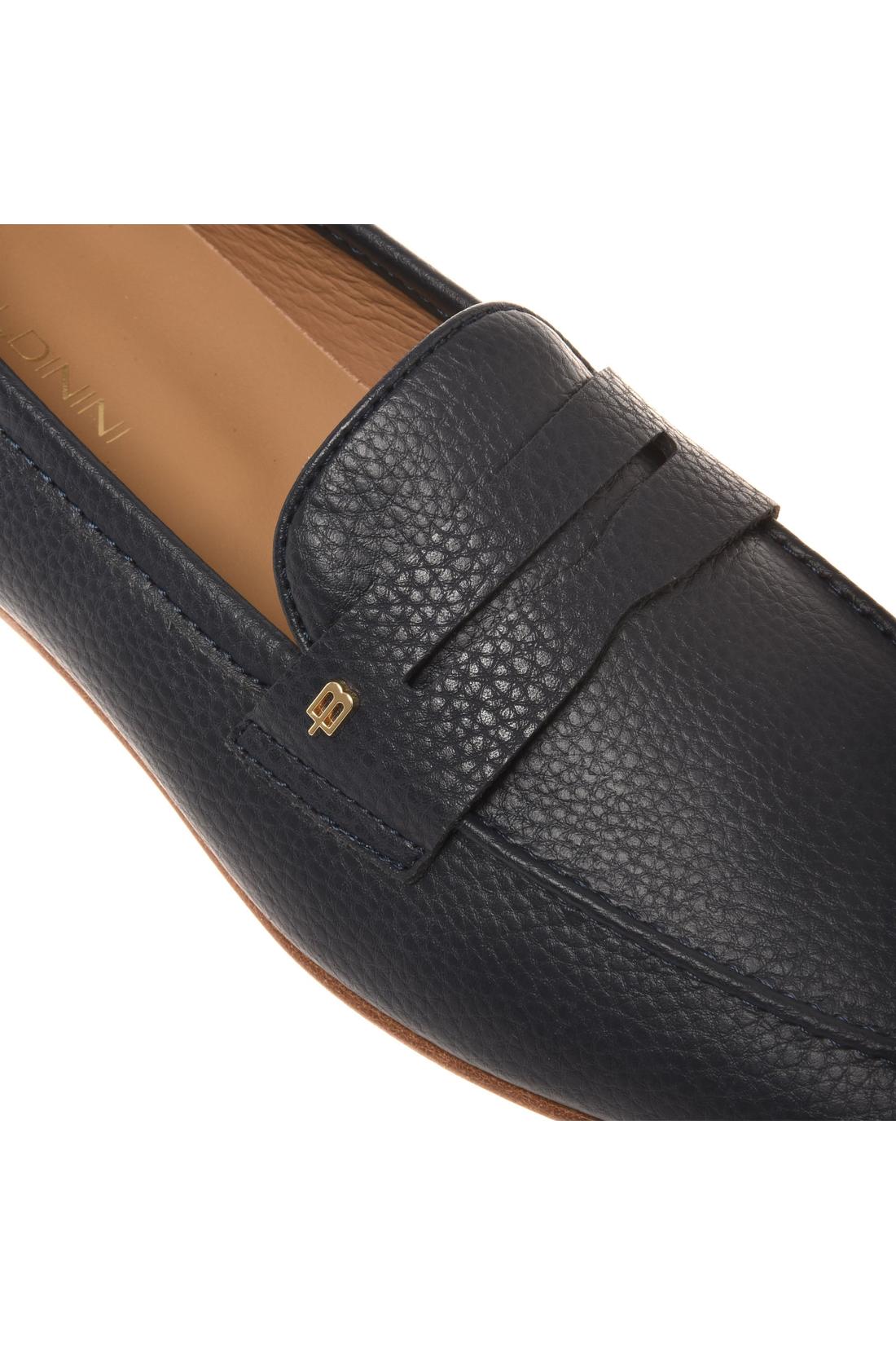 Loafer in tumbled leather blue