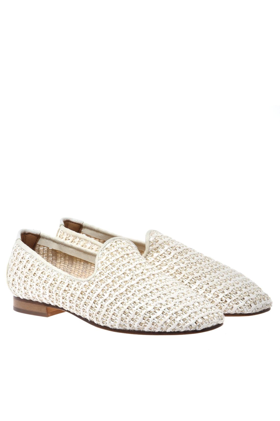 Off-white raffia loafer-Baldinini-OUTLET-ARCHIVIST-ARCHIVE-SALE