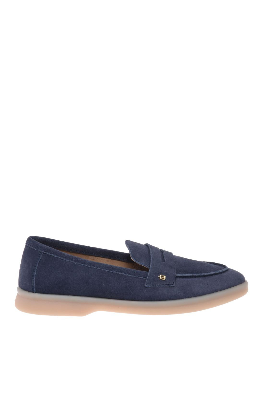 Loafer in blue suede-Baldinini-OUTLET-35-AVIO-ARCHIVIST-ARCHIVE-SALE