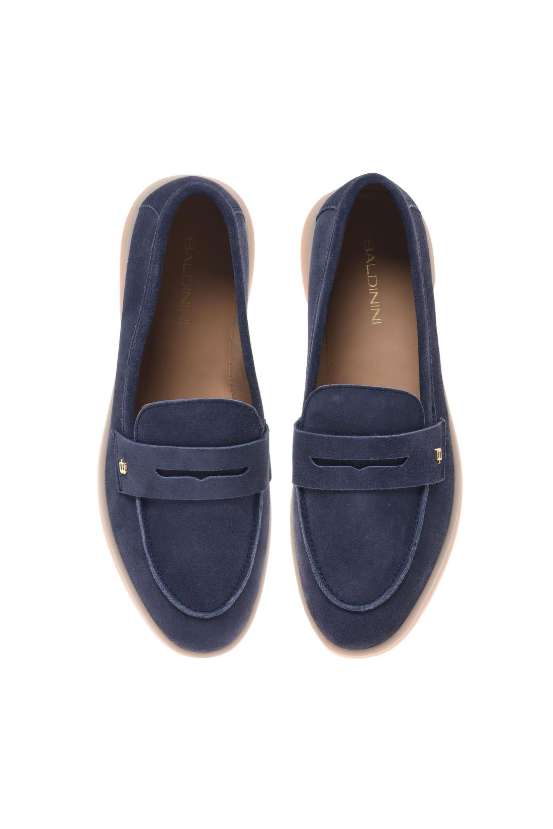 Loafer in blue suede-Baldinini-OUTLET-ARCHIVIST-ARCHIVE-SALE