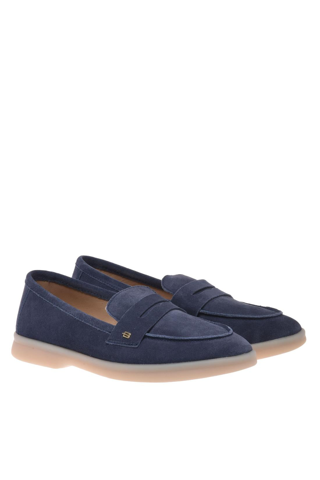 Loafer in blue suede-Baldinini-OUTLET-ARCHIVIST-ARCHIVE-SALE