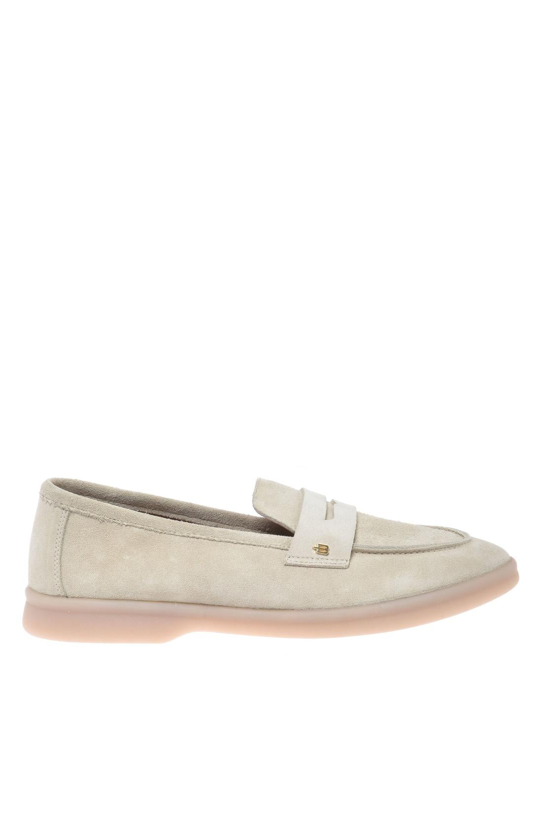 Off‑white suede loafer-Baldinini-OUTLET-35-AVORIO-ARCHIVIST-ARCHIVE-SALE