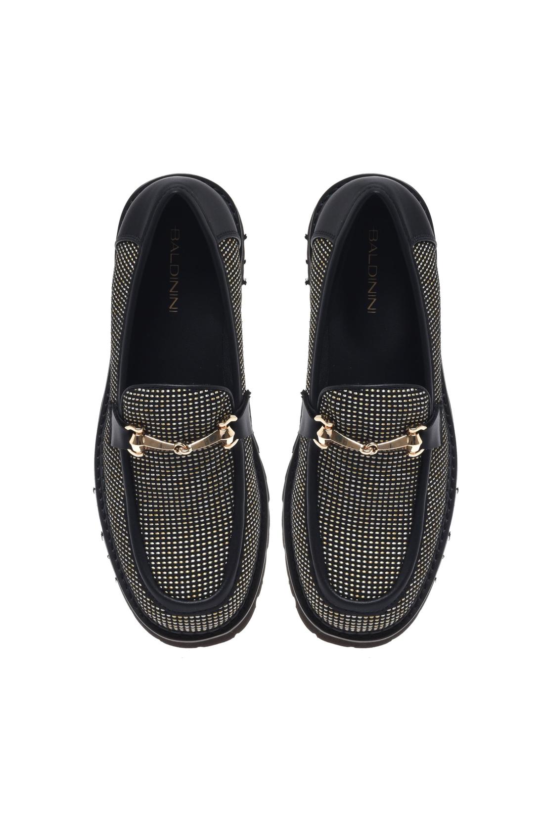 Black canvas loafer-Baldinini-OUTLET-ARCHIVIST-ARCHIVE-SALE