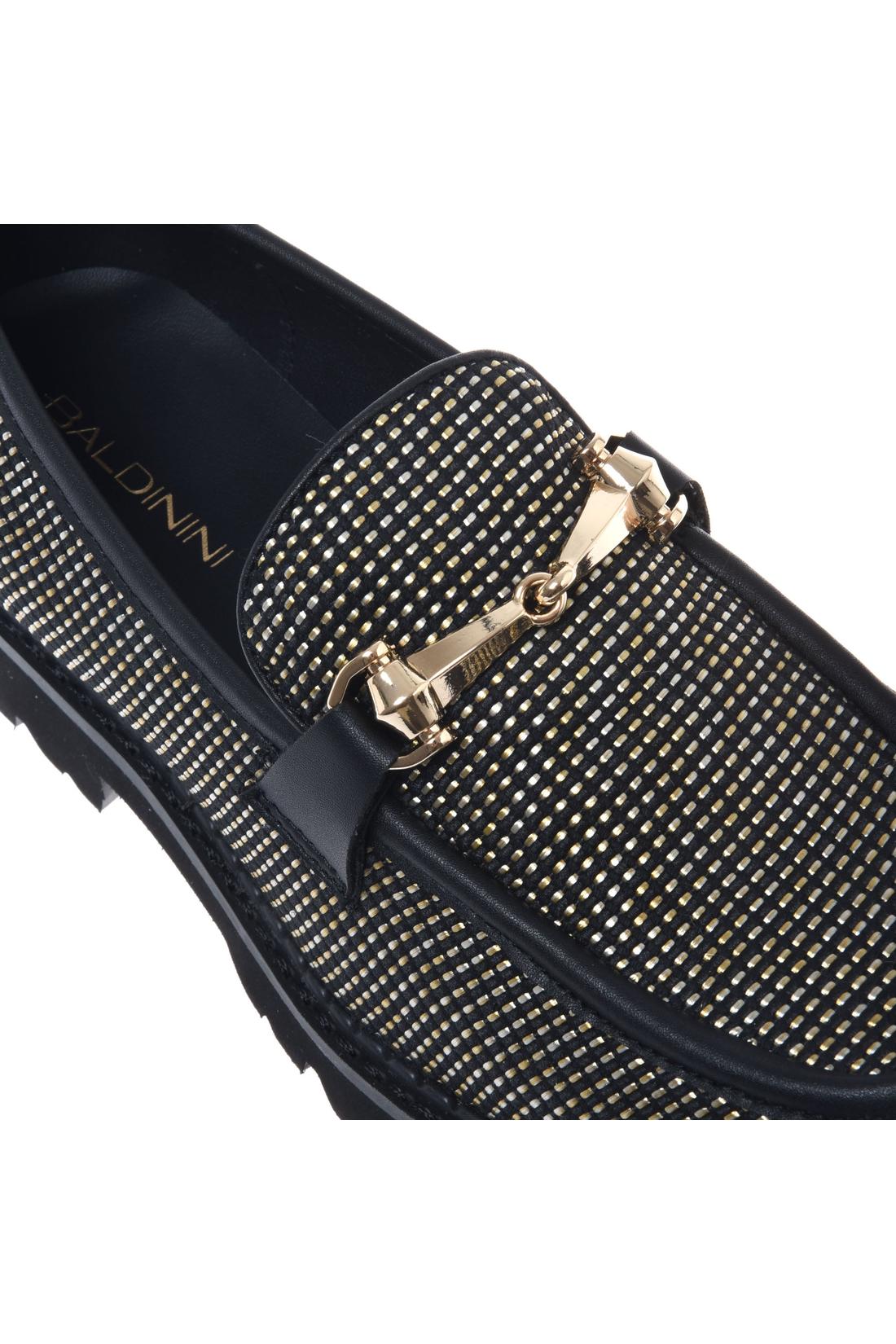 Black canvas loafer-Baldinini-OUTLET-ARCHIVIST-ARCHIVE-SALE