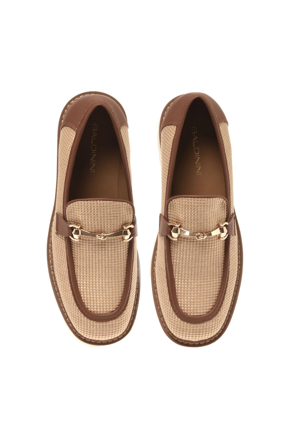 Beige canvas loafer-Baldinini-OUTLET-ARCHIVIST-ARCHIVE-SALE