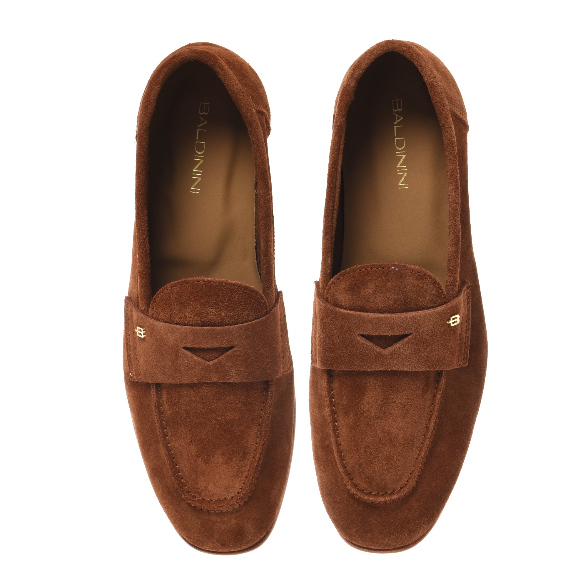 Mocassino in pelle scamosciata marrone