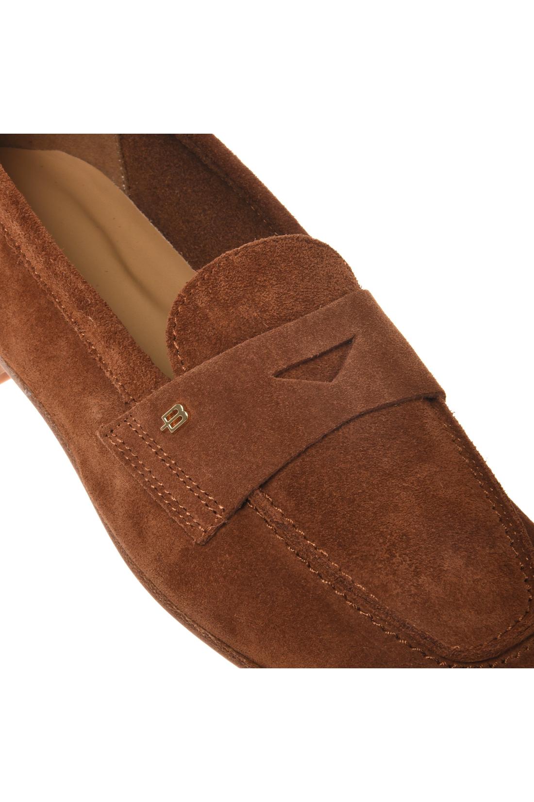 Mocassino in pelle scamosciata marrone