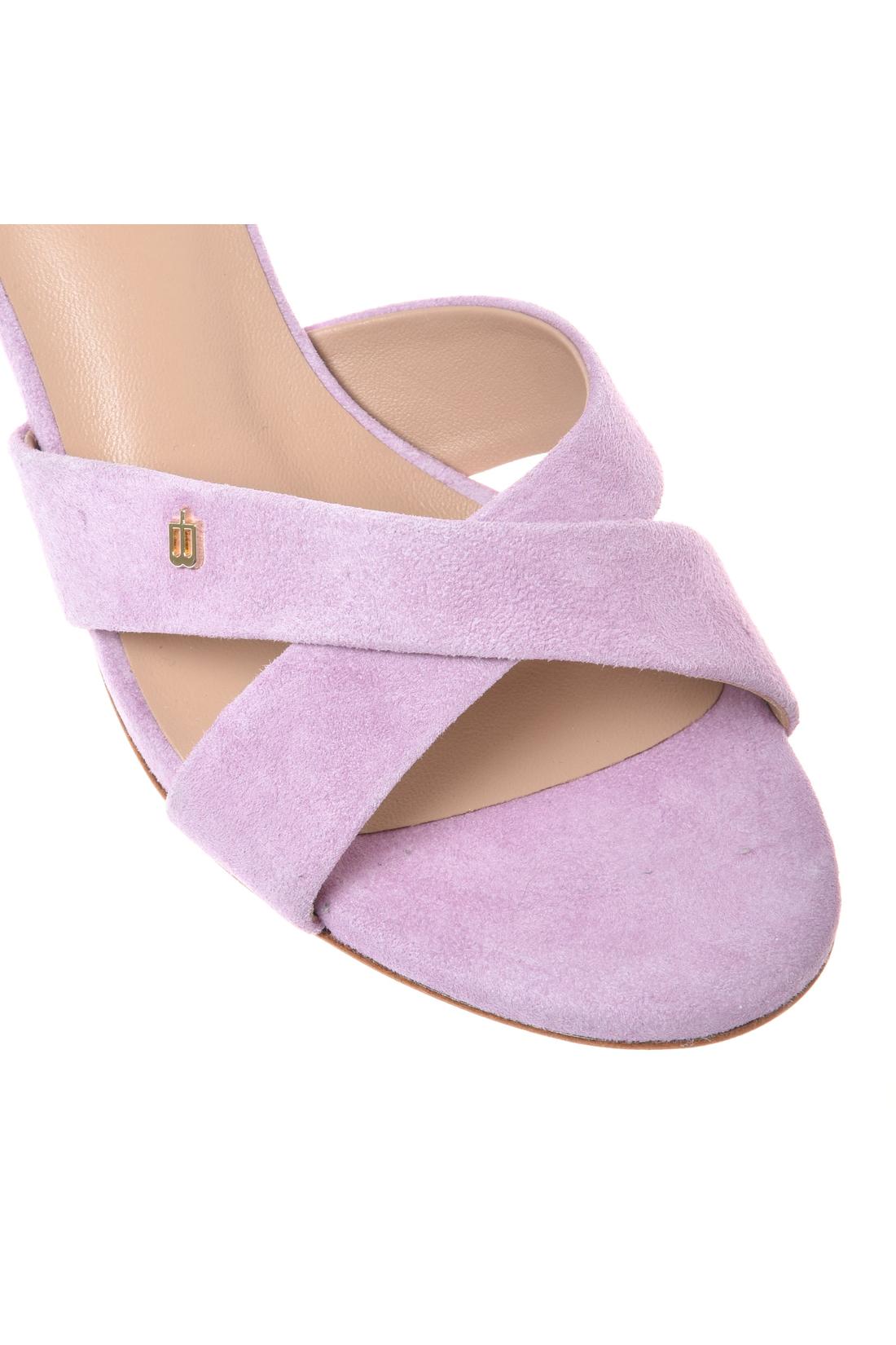 Mule in suede lilac-Baldinini-OUTLET-ARCHIVIST-ARCHIVE-SALE