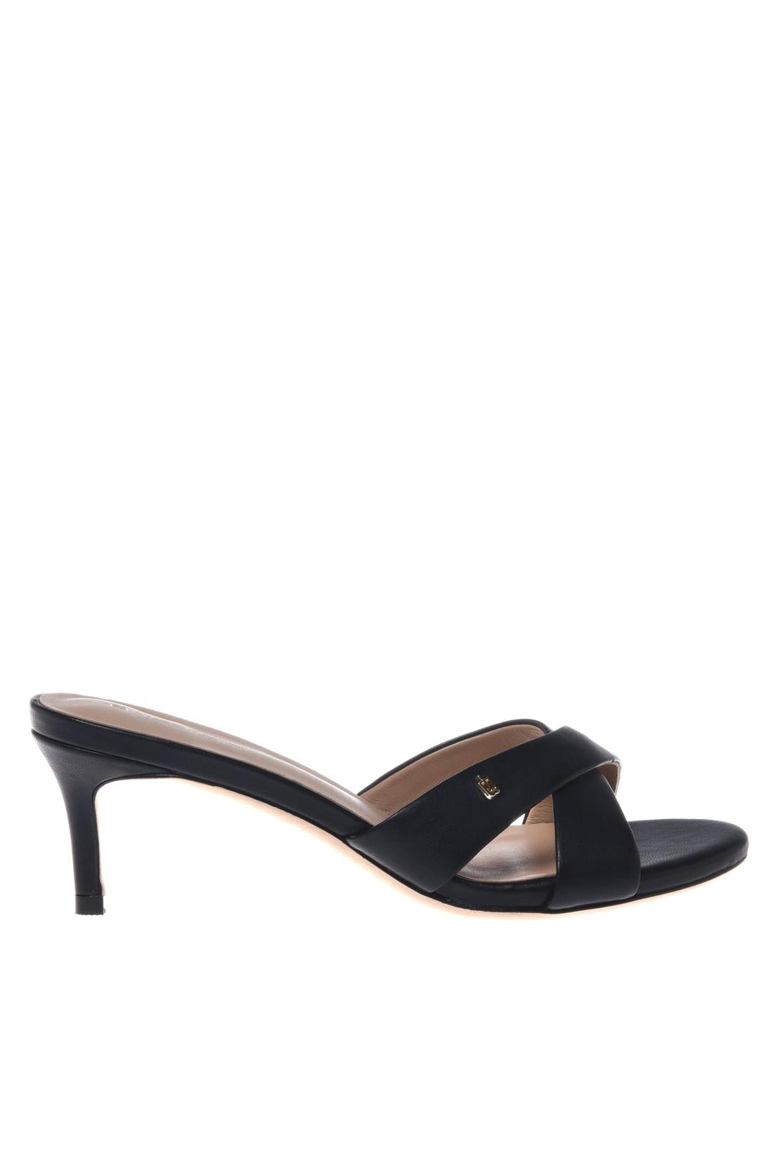 Mule in nappa leather black