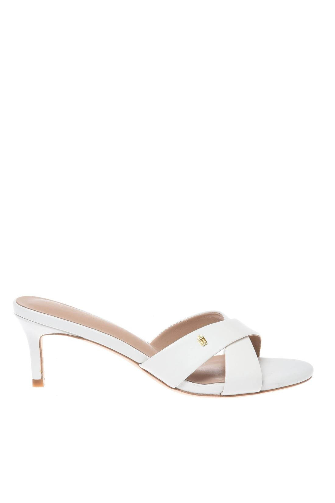 Mule in nappa leather white-Baldinini-OUTLET-35-PANNA-ARCHIVIST-ARCHIVE-SALE