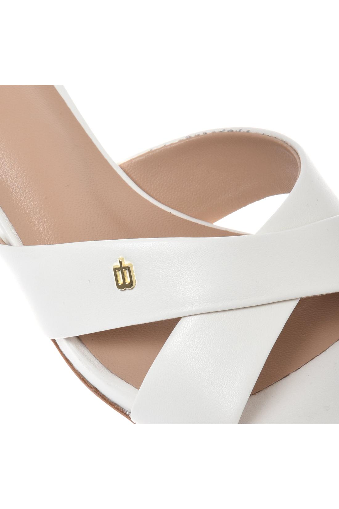 Mule in nappa leather white-Baldinini-OUTLET-ARCHIVIST-ARCHIVE-SALE