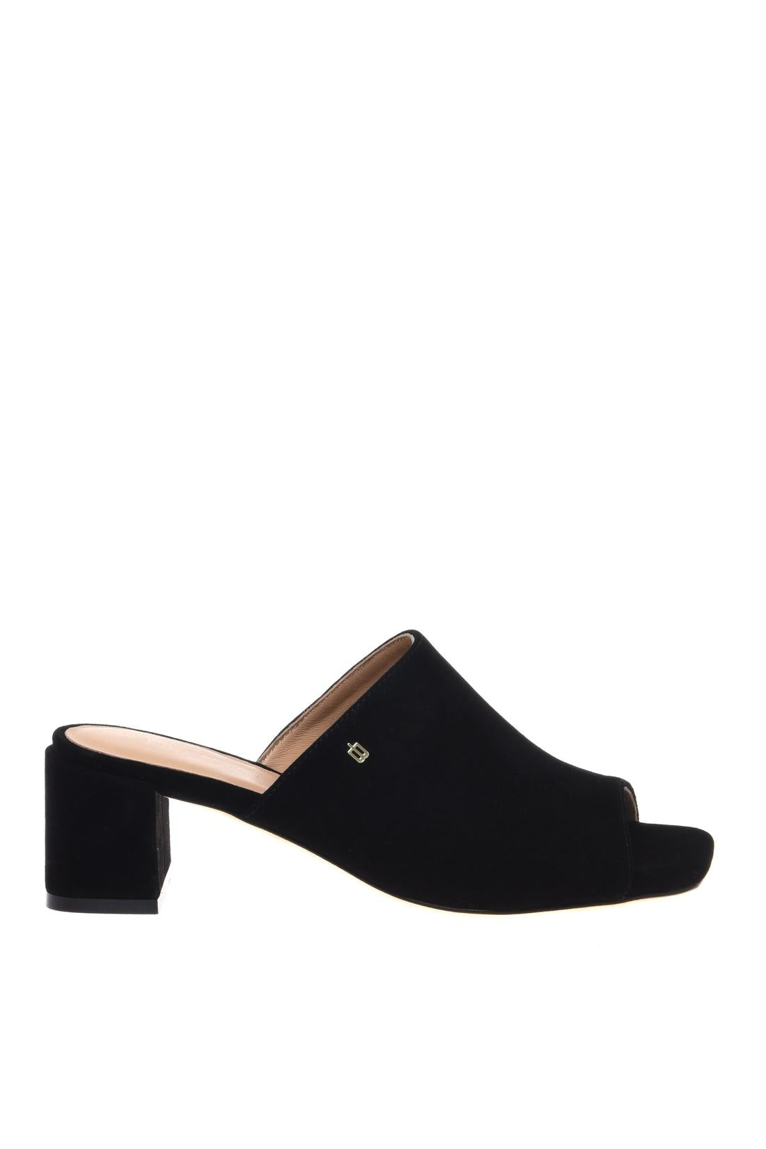 Black suede mule-Baldinini-OUTLET-35-NERO-ARCHIVIST-ARCHIVE-SALE