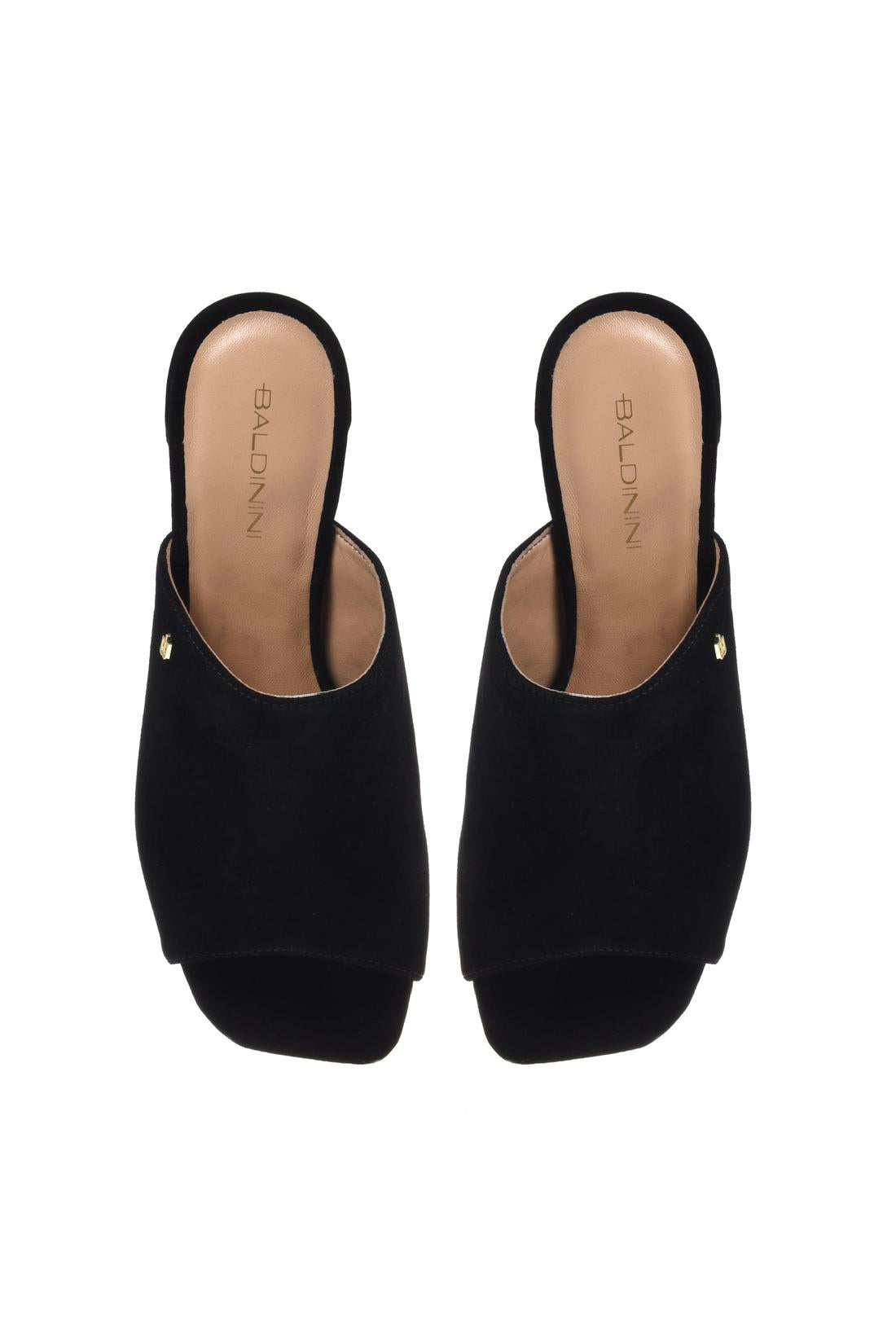 Black suede mule-Baldinini-OUTLET-ARCHIVIST-ARCHIVE-SALE