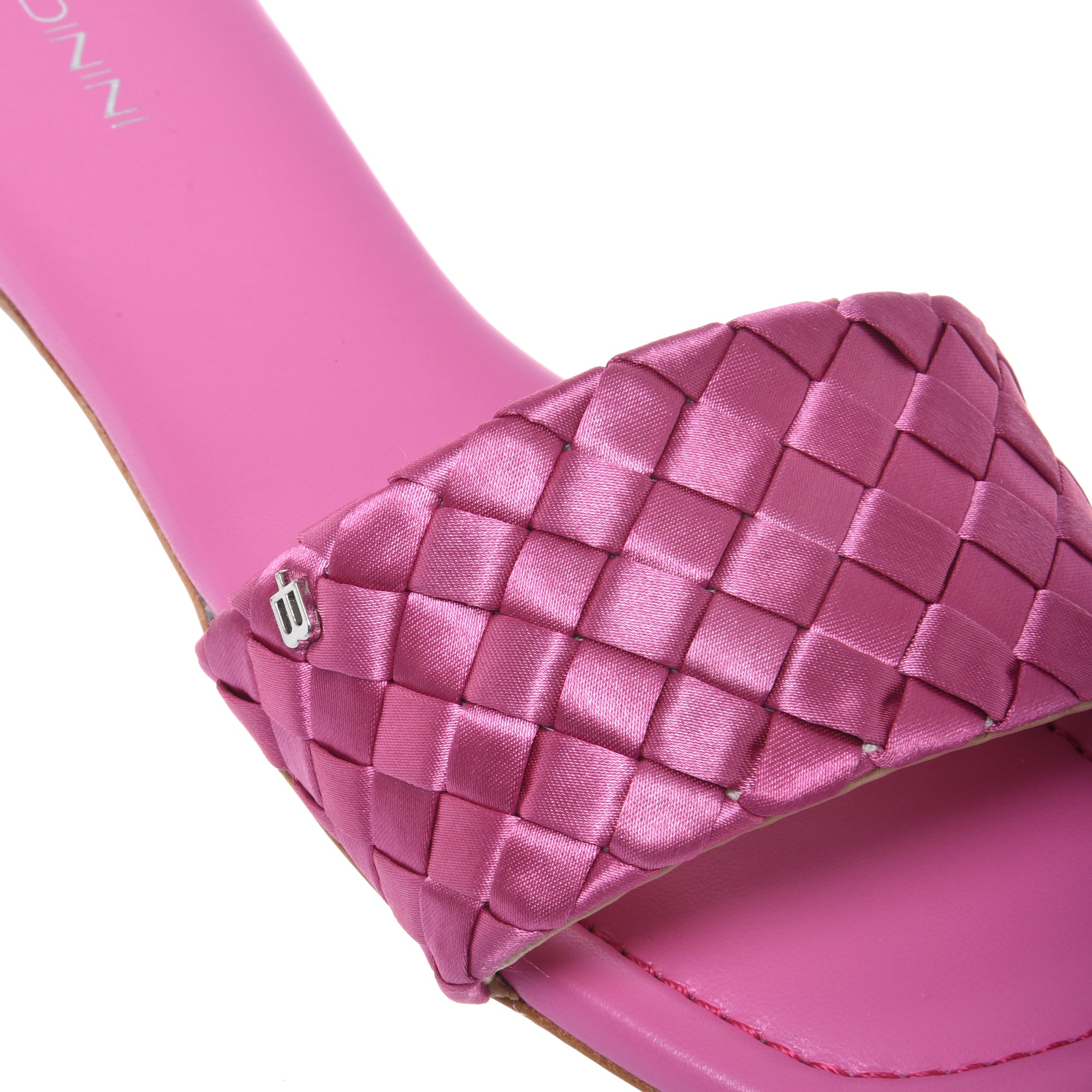 Mule in braided fuchsia satin-Baldinini-OUTLET-ARCHIVIST-ARCHIVE-SALE