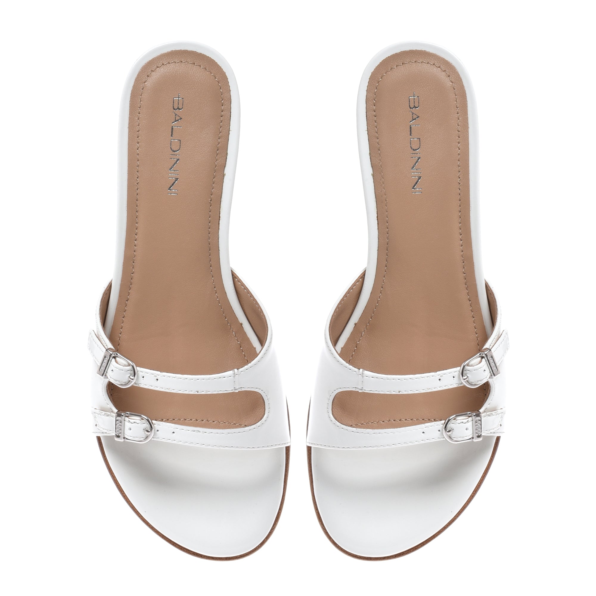 White patent leather mule-Baldinini-OUTLET-ARCHIVIST-ARCHIVE-SALE