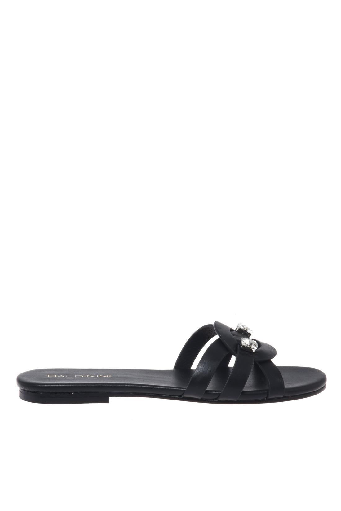 Mule in black leather-Flache Schuhe-Baldinini-OUTLET-41-NERO-ARCHIVIST-ARCHIVE-SALE