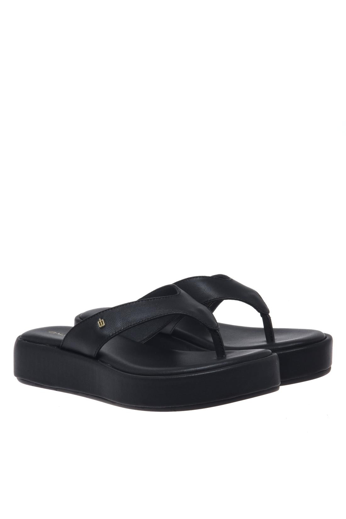 Mule in black leather-Flache Schuhe-Baldinini-OUTLET-ARCHIVIST-ARCHIVE-SALE