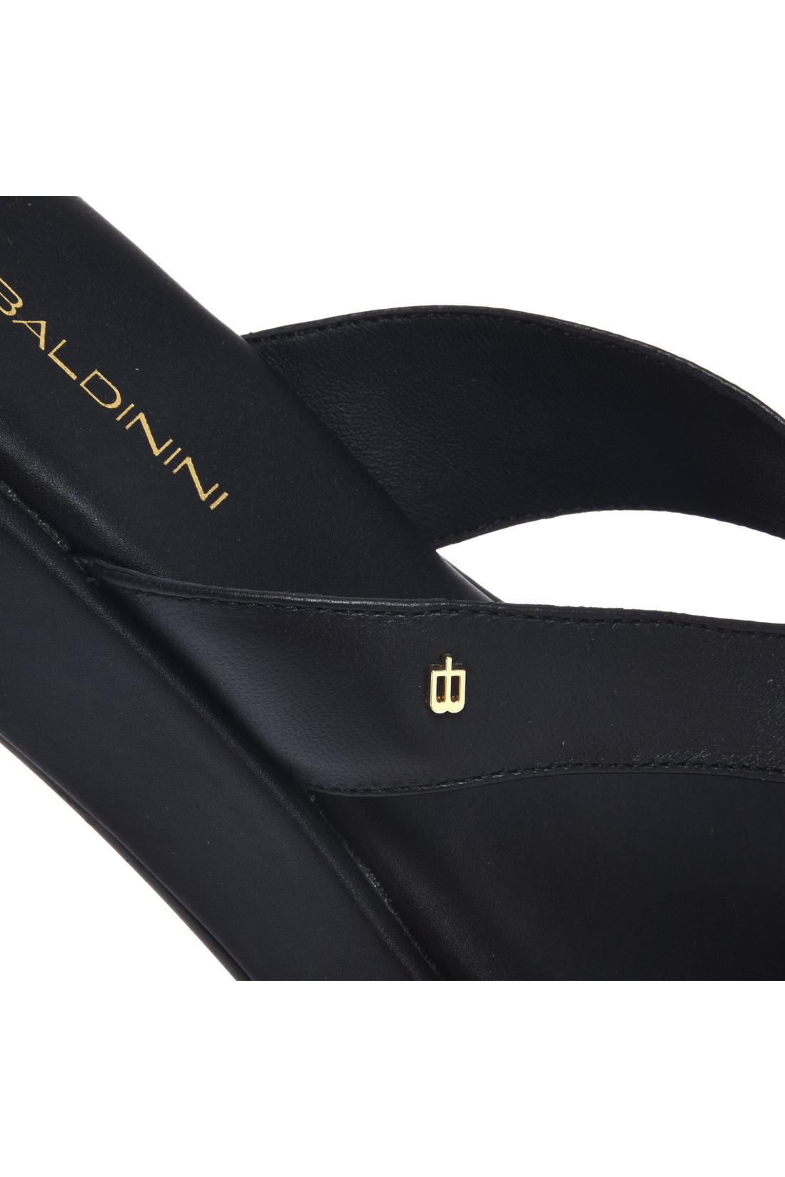 Mule in black leather-Flache Schuhe-Baldinini-OUTLET-ARCHIVIST-ARCHIVE-SALE