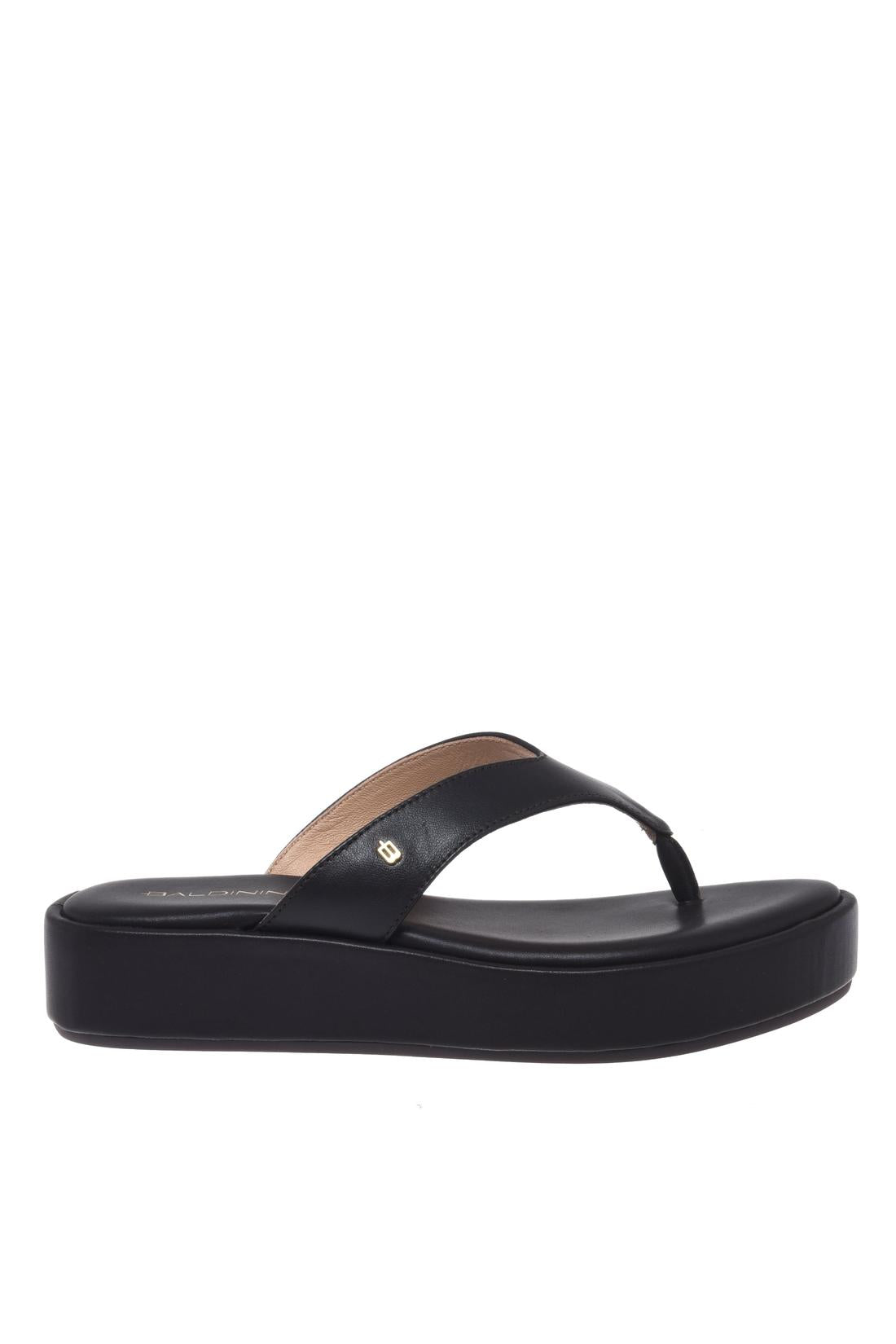 Mule in dark brown leather-Flache Schuhe-Baldinini-OUTLET-41-T.MORO-ARCHIVIST-ARCHIVE-SALE