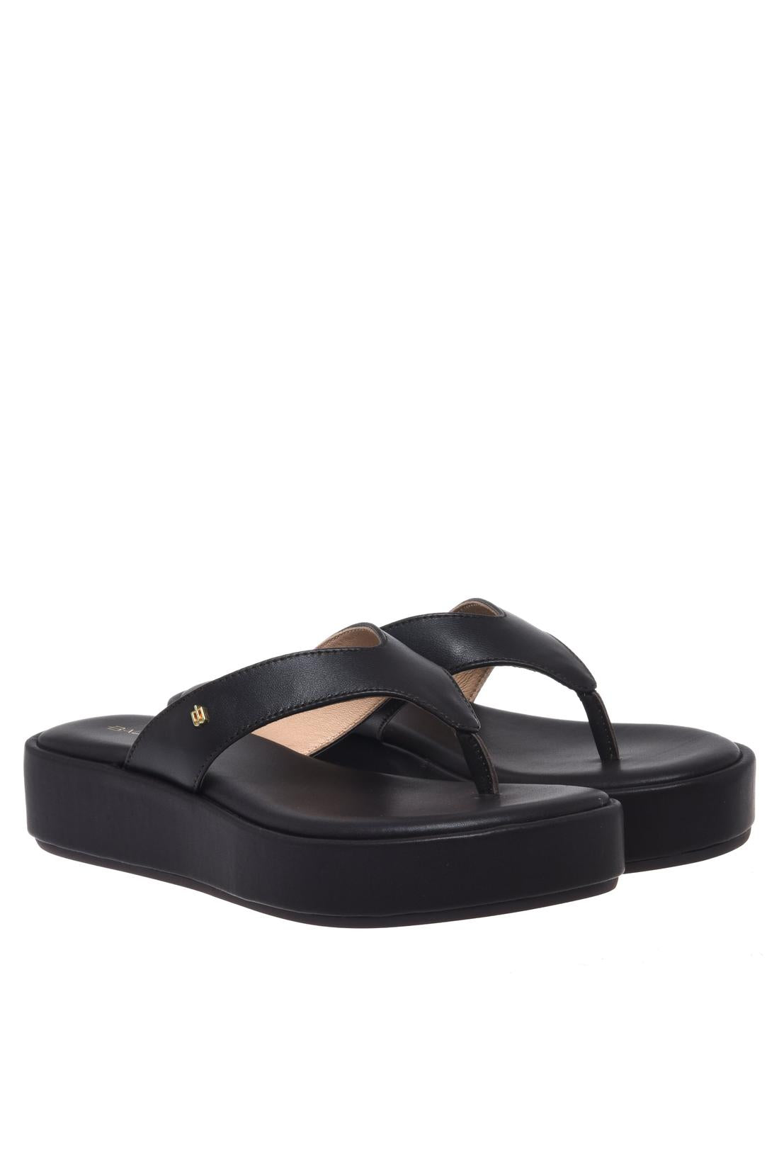 Mule in dark brown leather-Flache Schuhe-Baldinini-OUTLET-ARCHIVIST-ARCHIVE-SALE