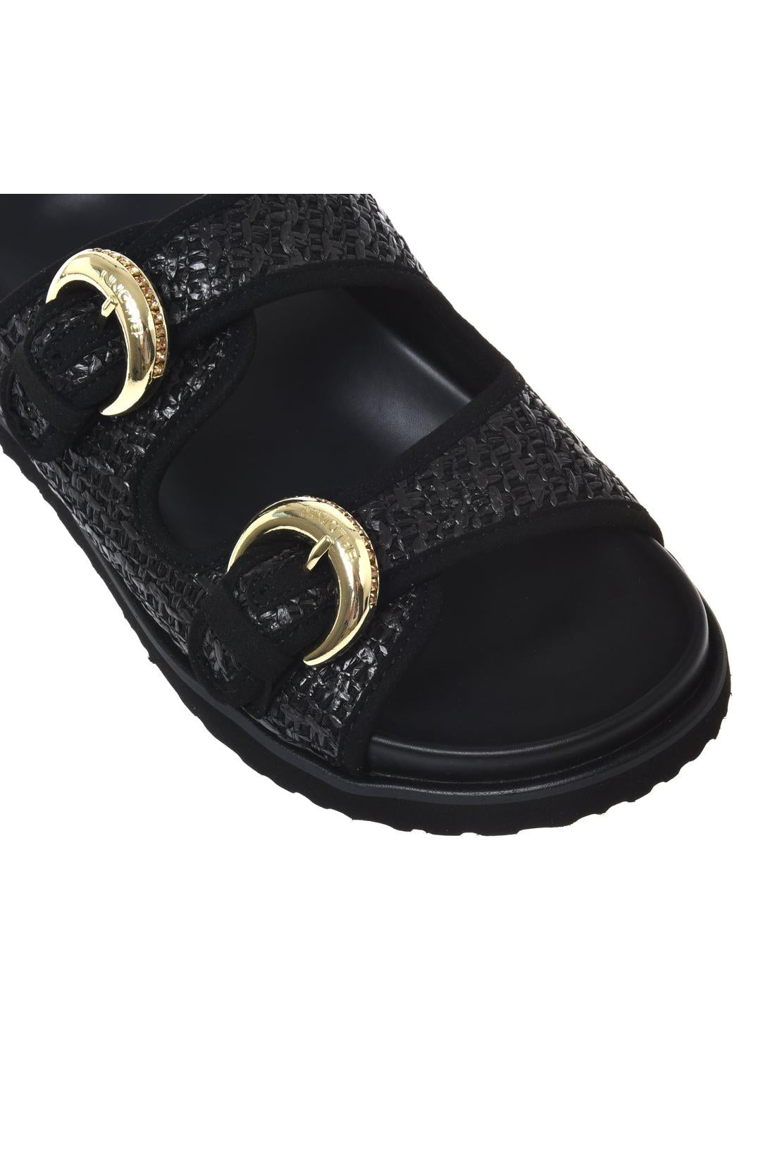 Mule in raffia black