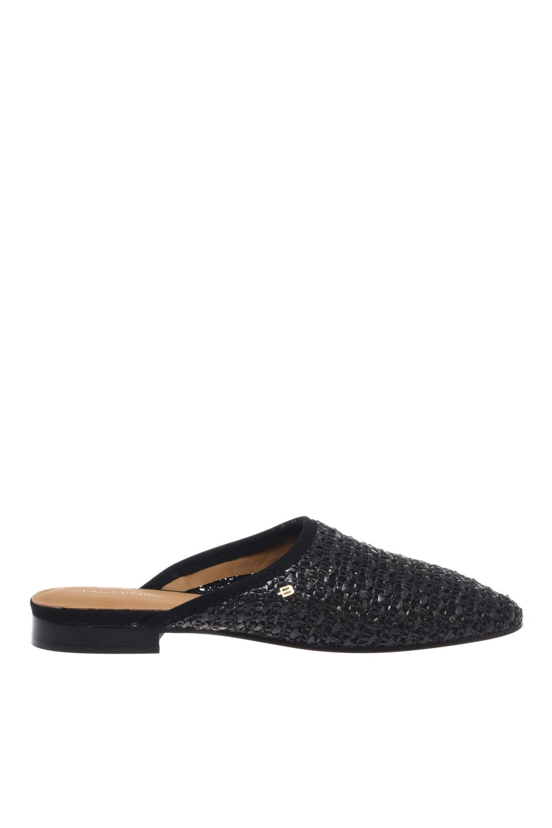 Black raffia sabot-Baldinini-OUTLET-35-NERO-ARCHIVIST-ARCHIVE-SALE