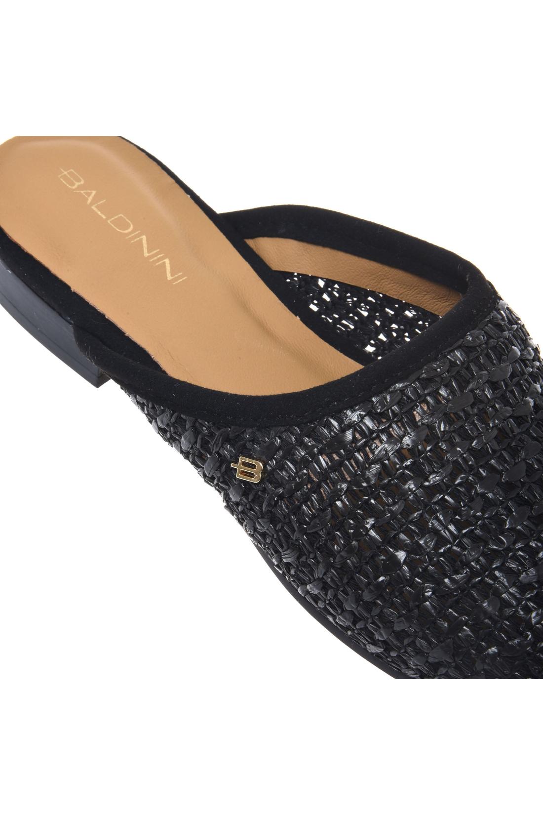 Black raffia sabot-Baldinini-OUTLET-ARCHIVIST-ARCHIVE-SALE