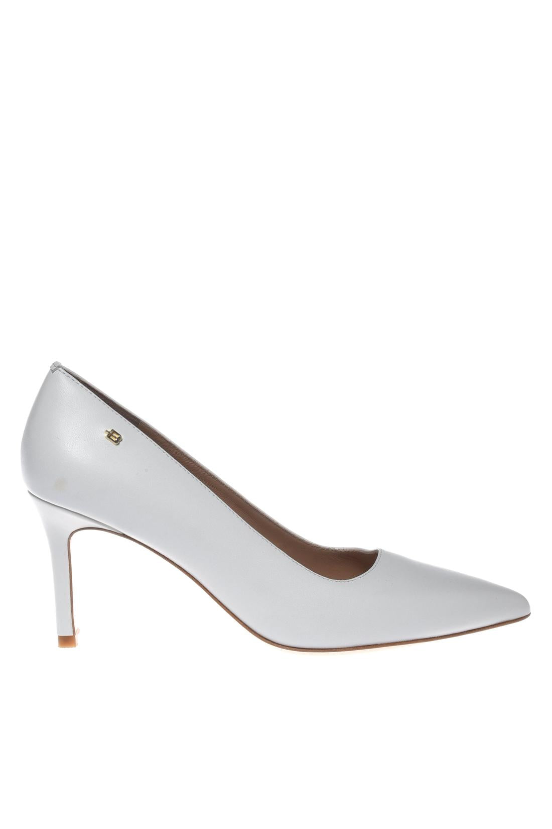 Pump in leather white-Baldinini-OUTLET-35-BIANCO-ARCHIVIST-ARCHIVE-SALE
