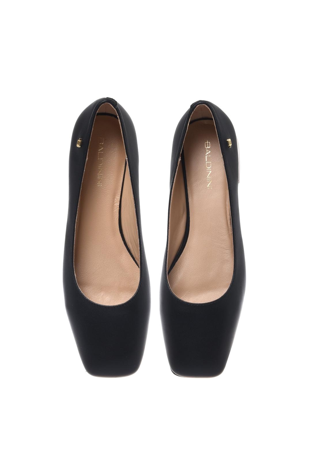 Black leather and nude patent décolleté-Baldinini-OUTLET-ARCHIVIST-ARCHIVE-SALE