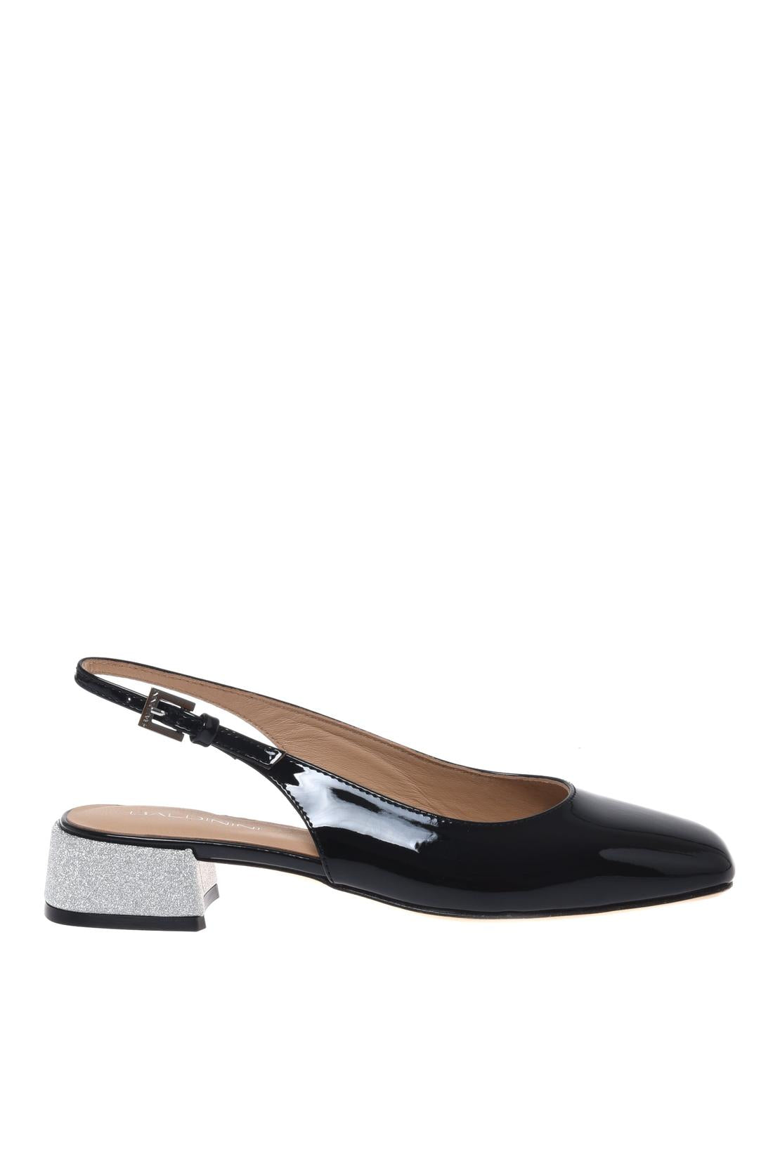Slingback in black patent leather-Kleider & Röcke-Baldinini-OUTLET-41-NERO-ARCHIVIST-ARCHIVE-SALE