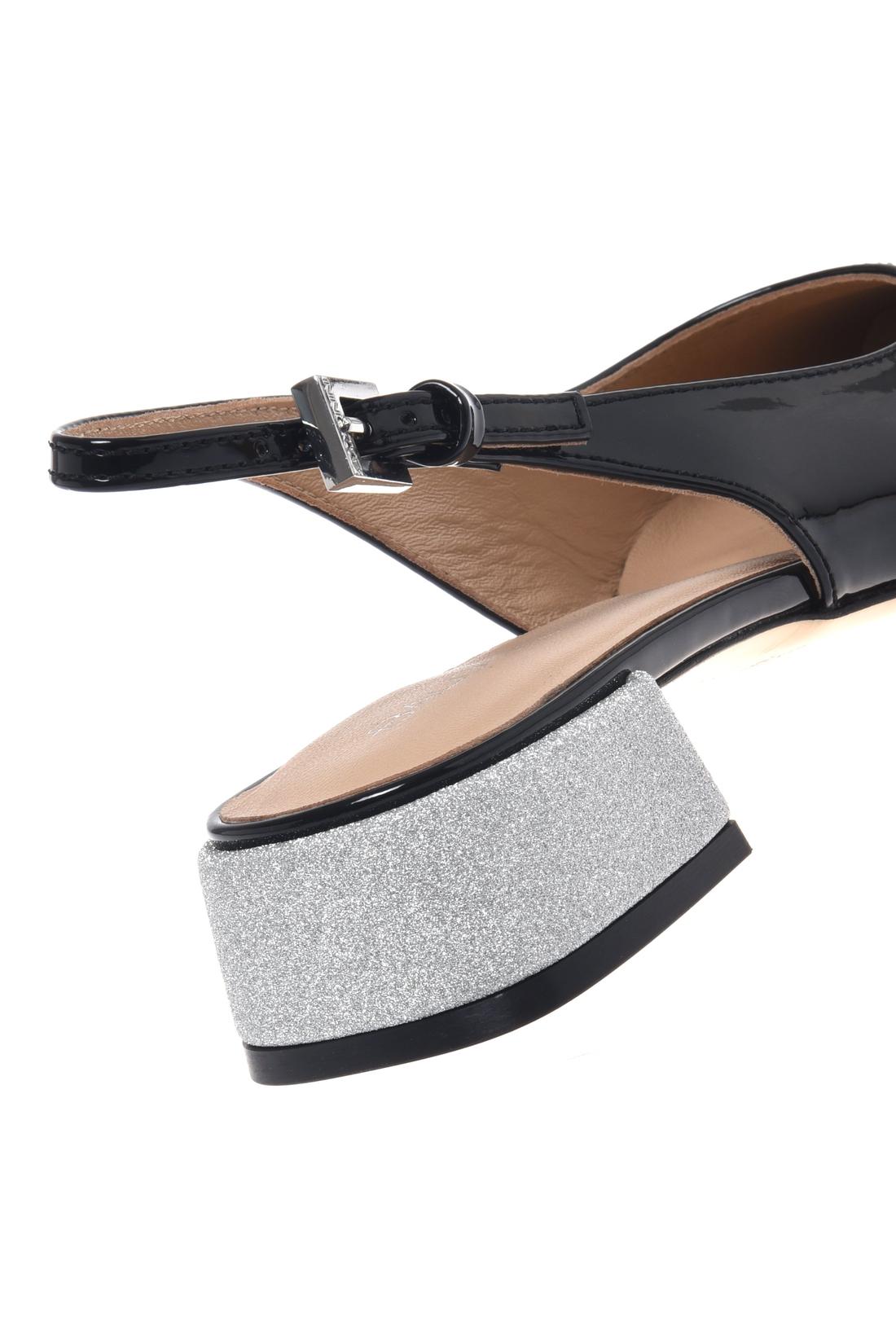 Slingback in black patent leather-Kleider & Röcke-Baldinini-OUTLET-ARCHIVIST-ARCHIVE-SALE