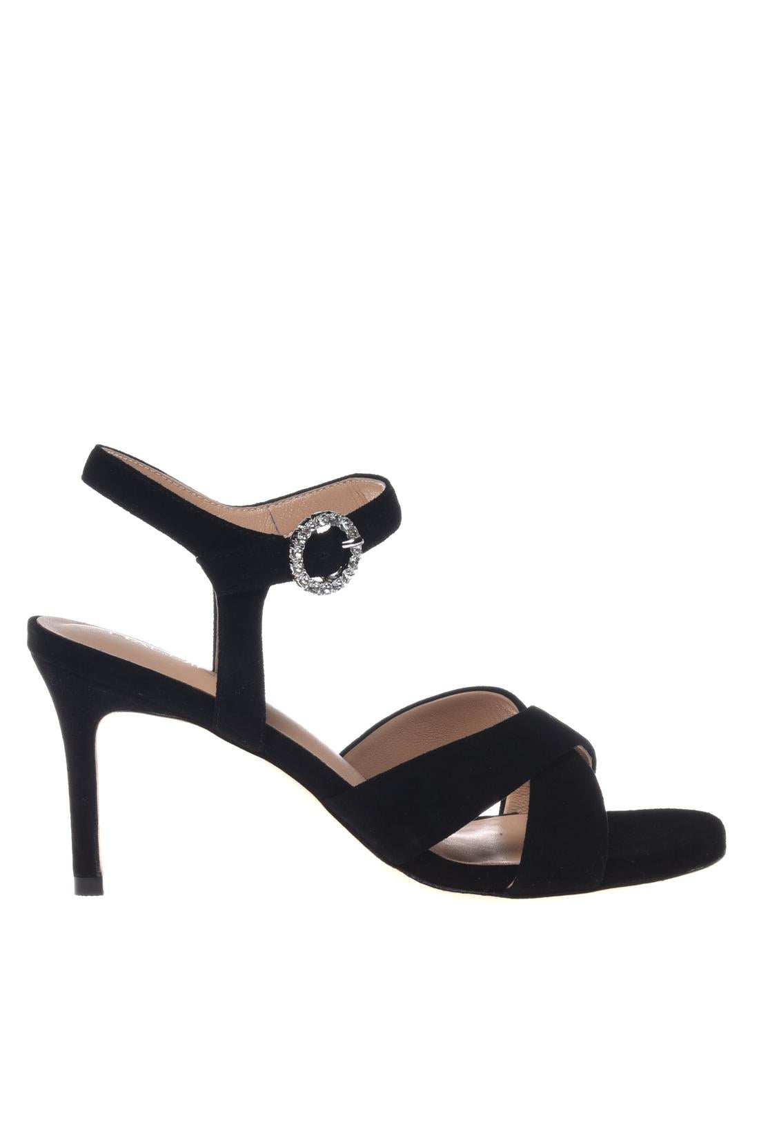 Sandal in suede black-Baldinini-OUTLET-35-NERO-ARCHIVIST-ARCHIVE-SALE