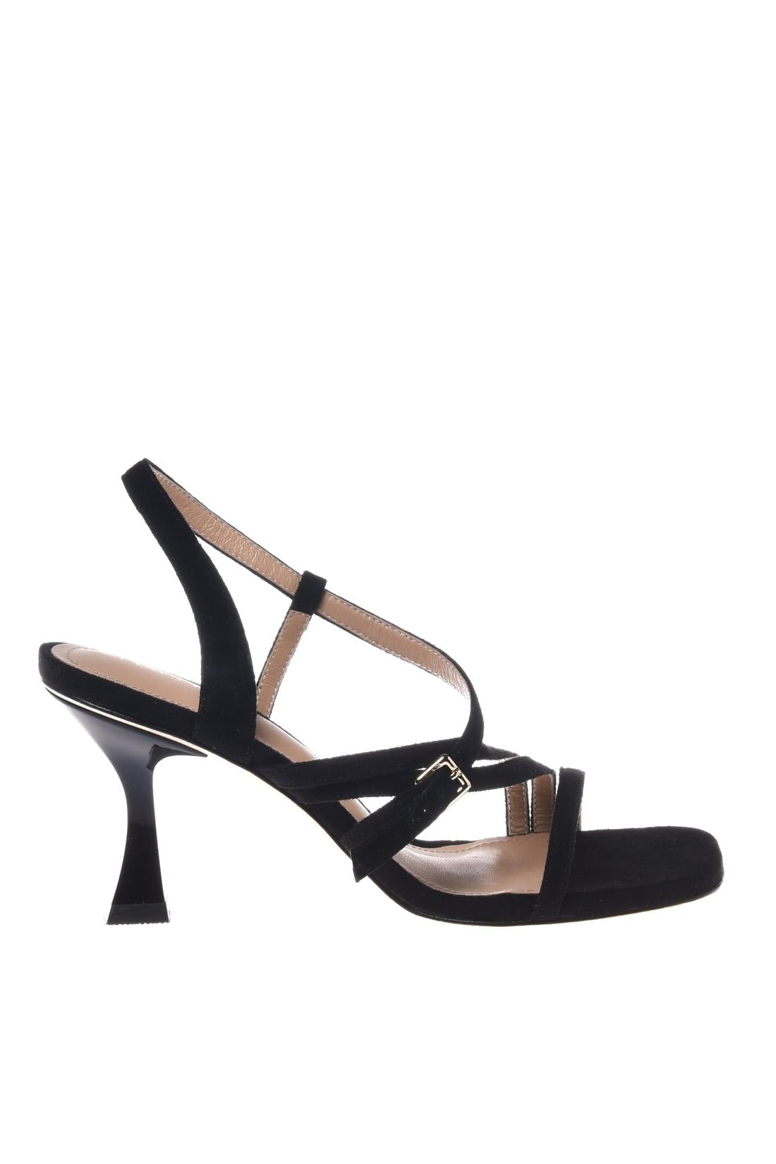 Sandal in suede black-Baldinini-OUTLET-35-NERO-ARCHIVIST-ARCHIVE-SALE