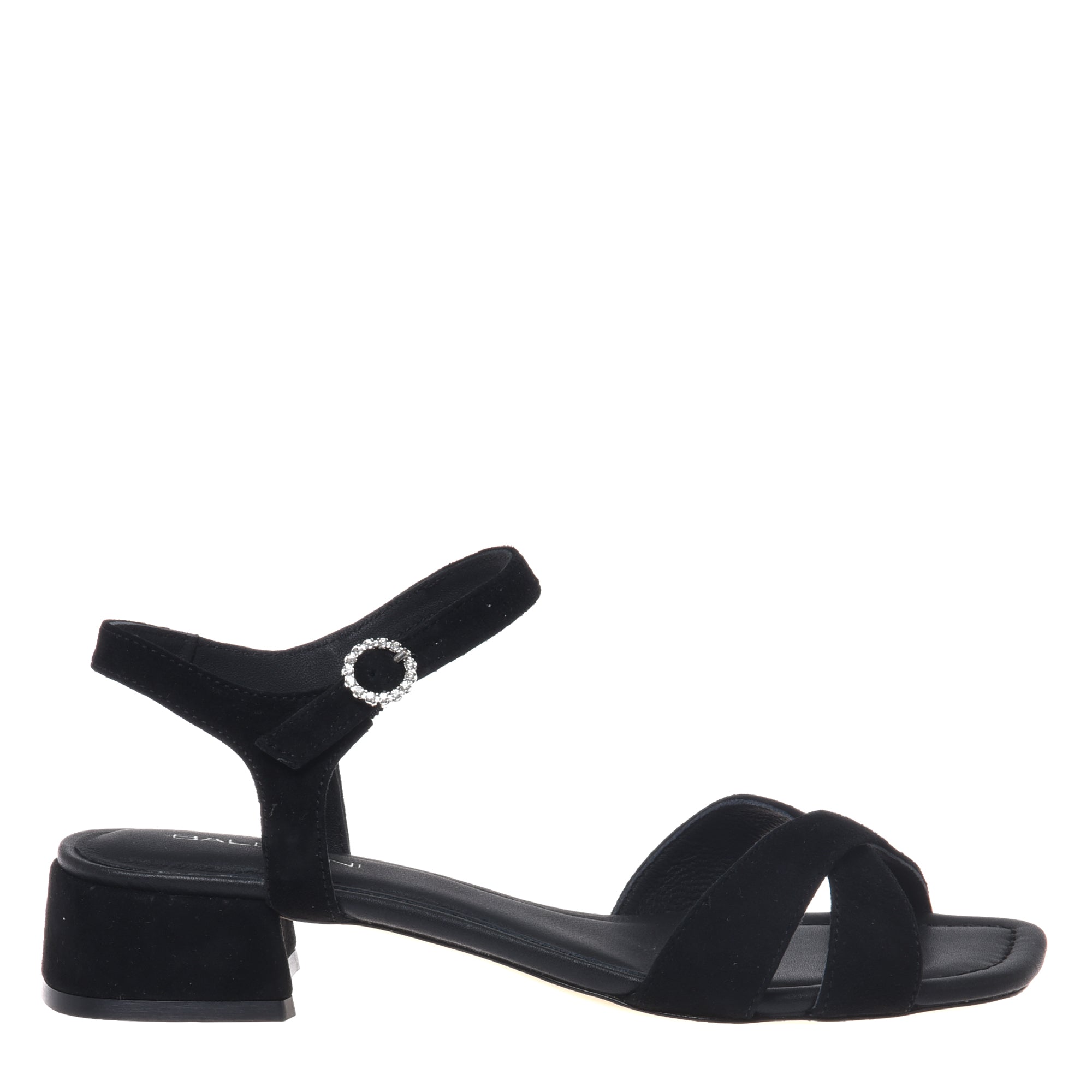 Sandal in black suede-Baldinini-OUTLET-38-NERO-ARCHIVIST-ARCHIVE-SALE